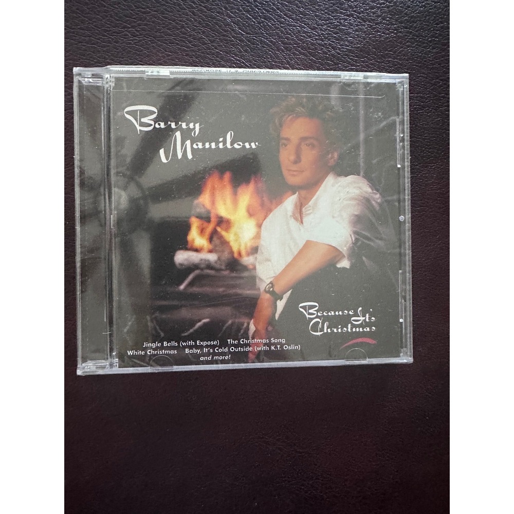 Barry Manilow Because It's Christmas CD 1990 Arista Holiday Music Sealed